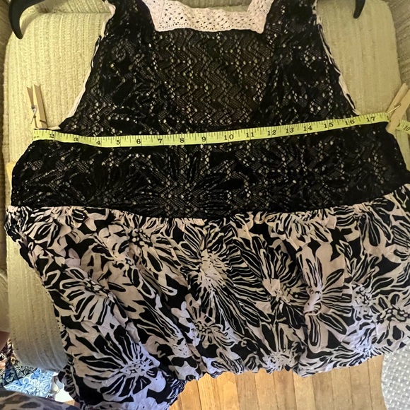 NEW Free People Intimately Tiers To You Maxi Dress Pink/Black Oversized Women M - Picture 6 of 10